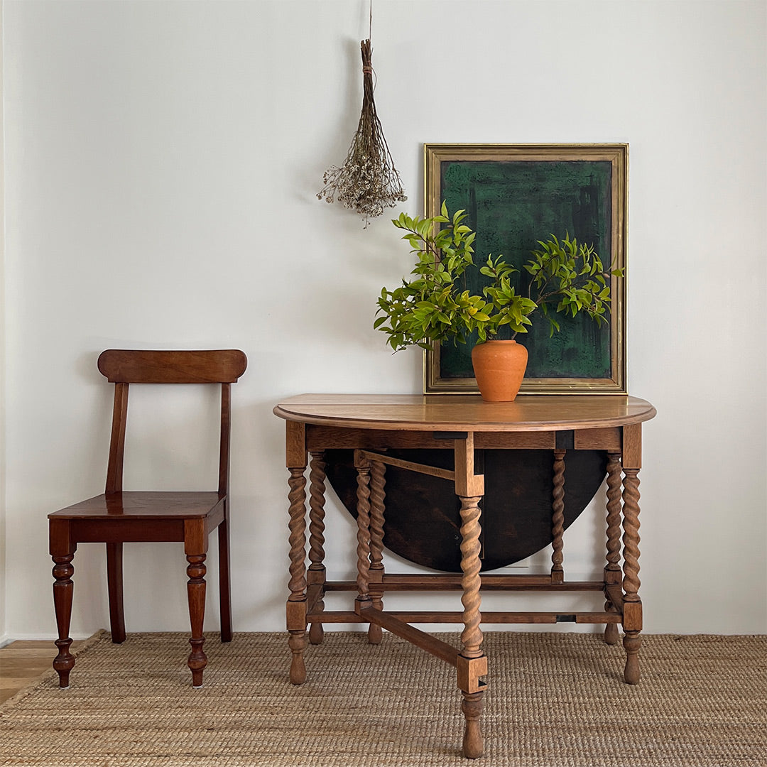 English Oak Gateway Leg Table