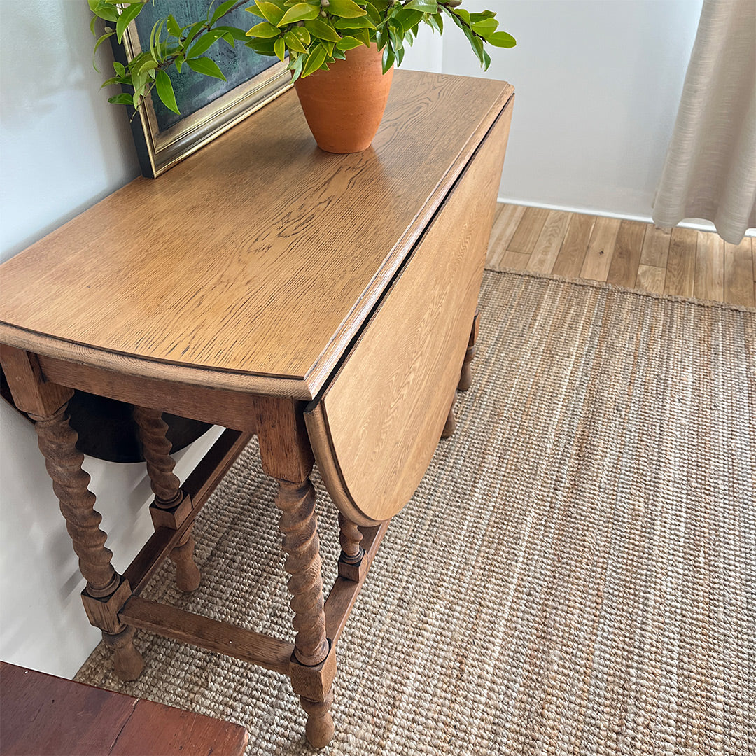 English Oak Gateway Leg Table
