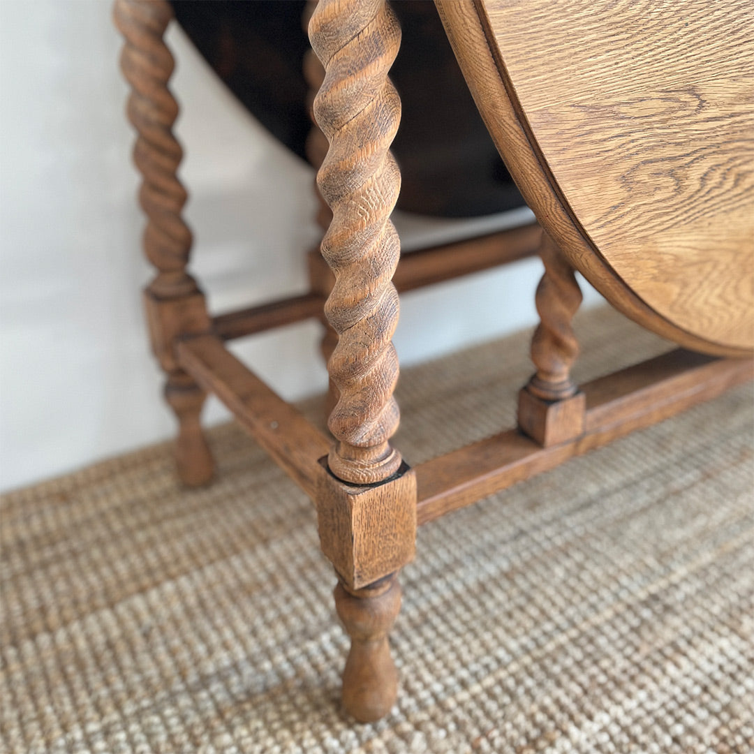 English Oak Gateway Leg Table