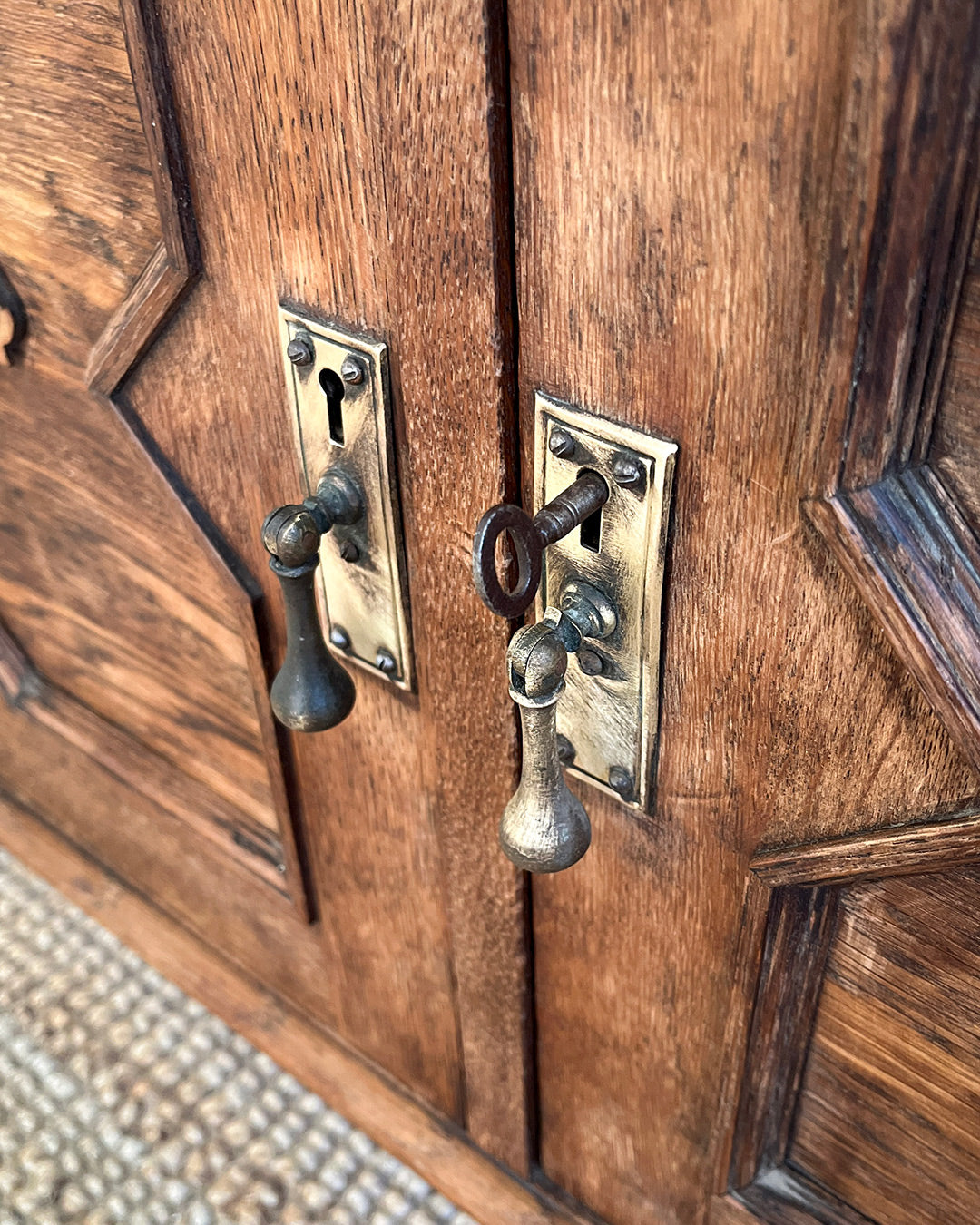 Jacobean English Oak Sideboard