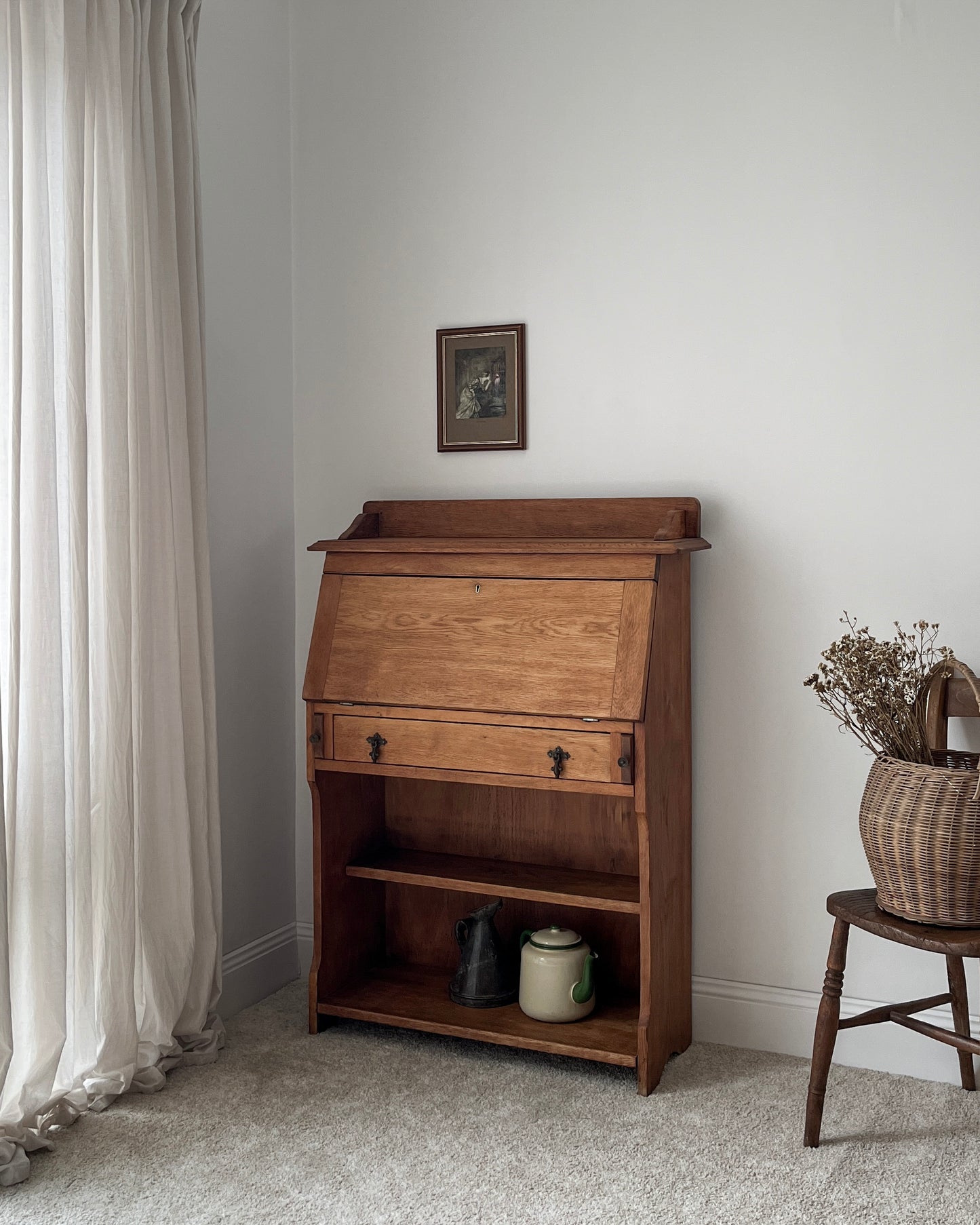 English Oak Writing Desk