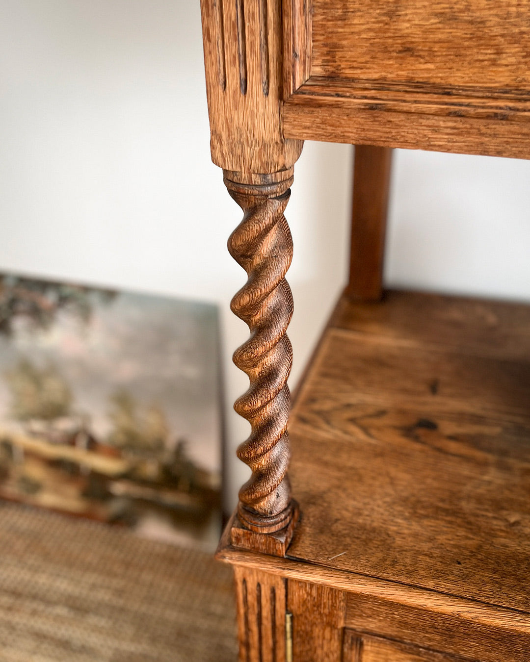 Jacobean English Oak Sideboard