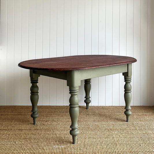 Oval dining table