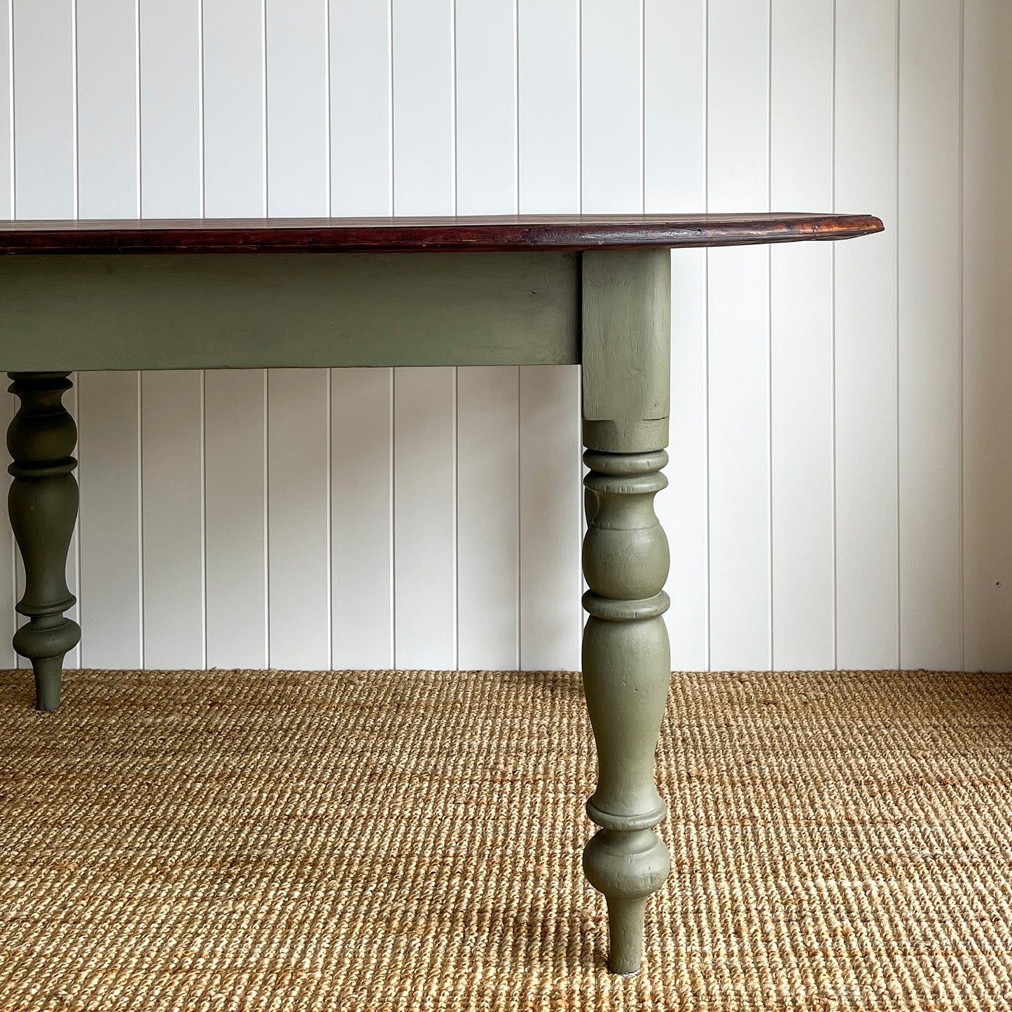 Oval dining table