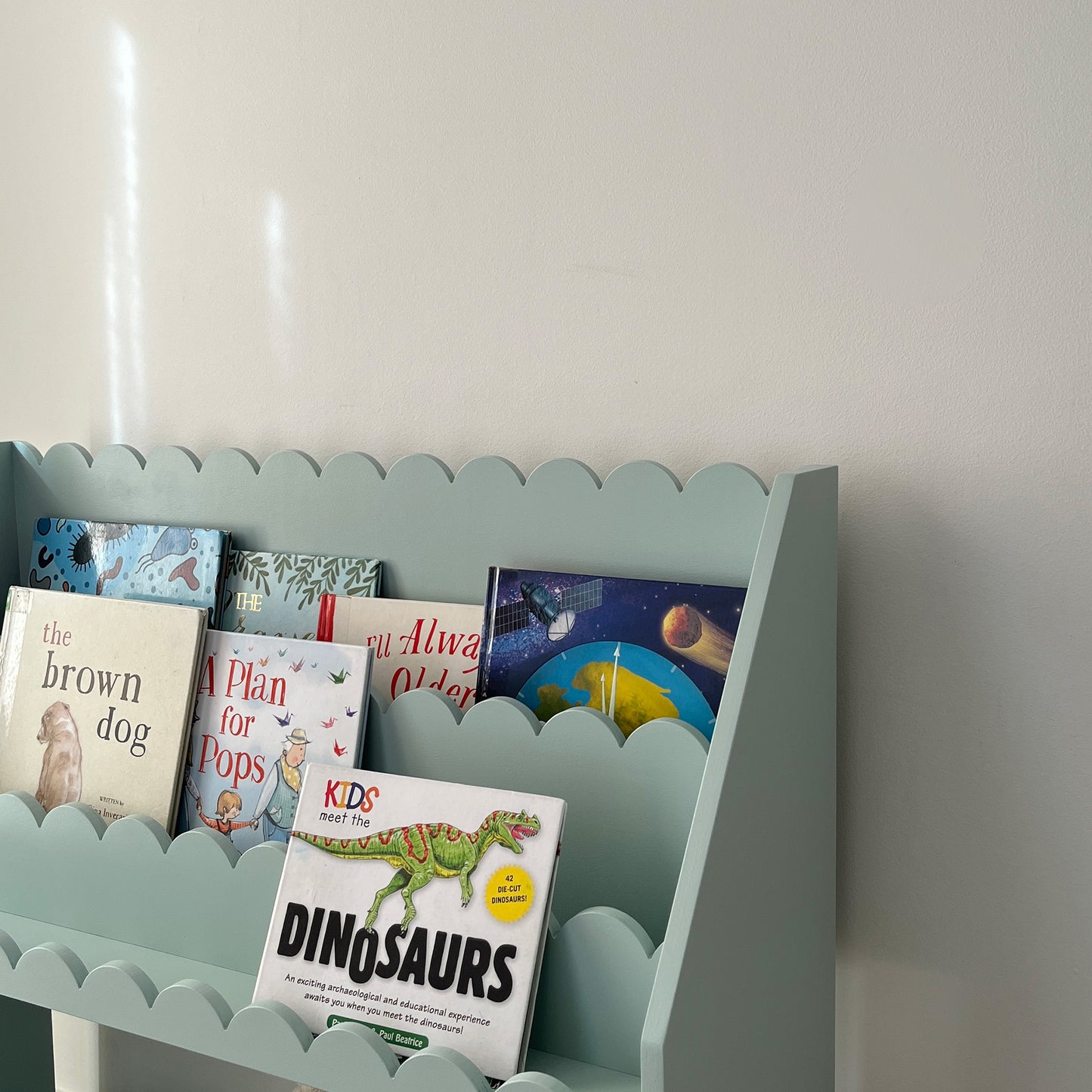Front-Facing Scallop Bookshelf