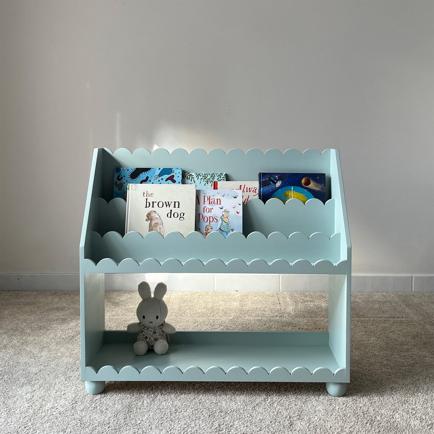 Front-Facing Scallop Bookshelf