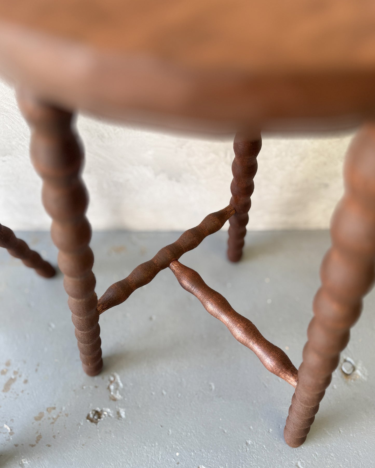 handmade bobbin bar stool solid timber sydney kitchen