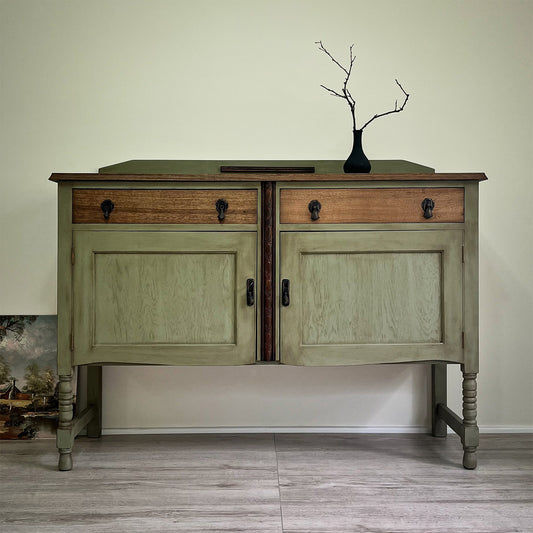 Antique sage buffet