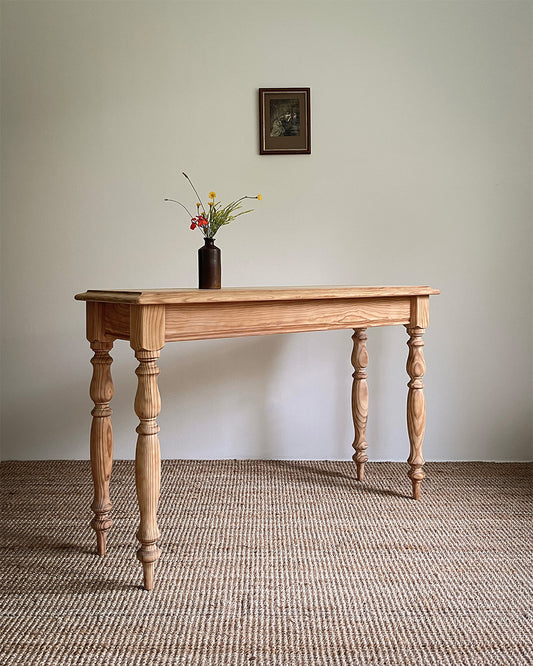 Pine console table
