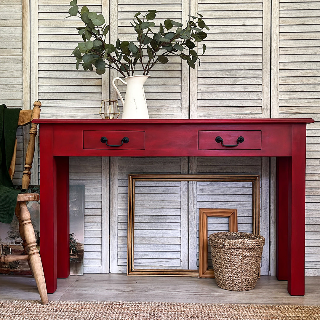 Rouge hallway table