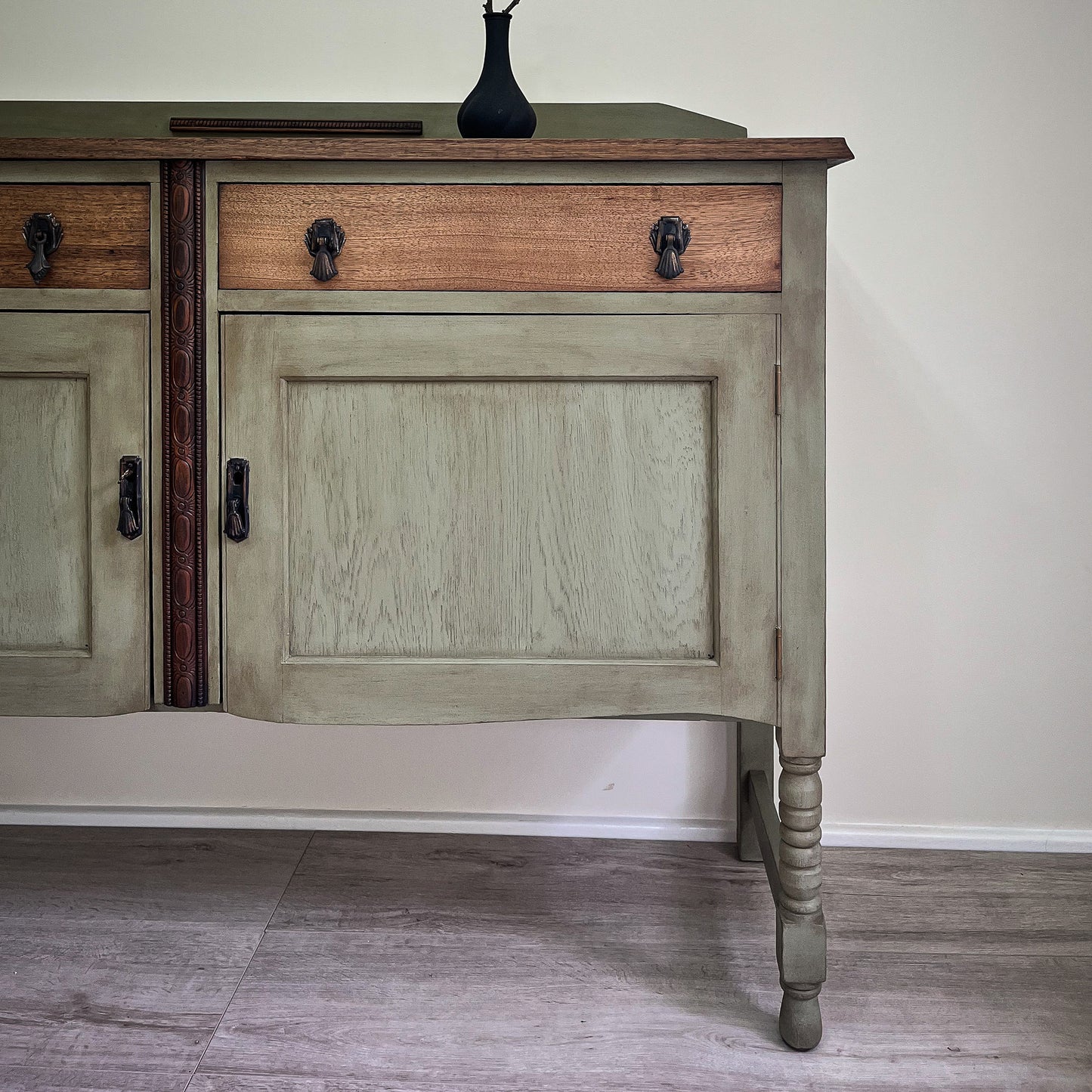 Antique sage buffet