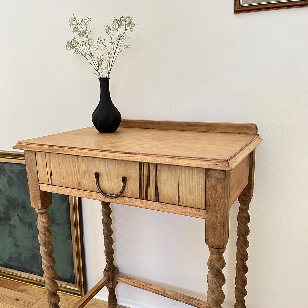 Barley twisted legs console