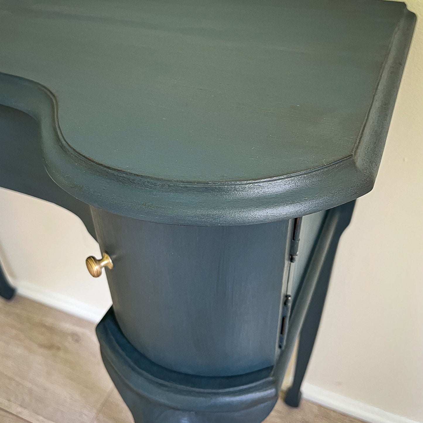 Navy vintage console table