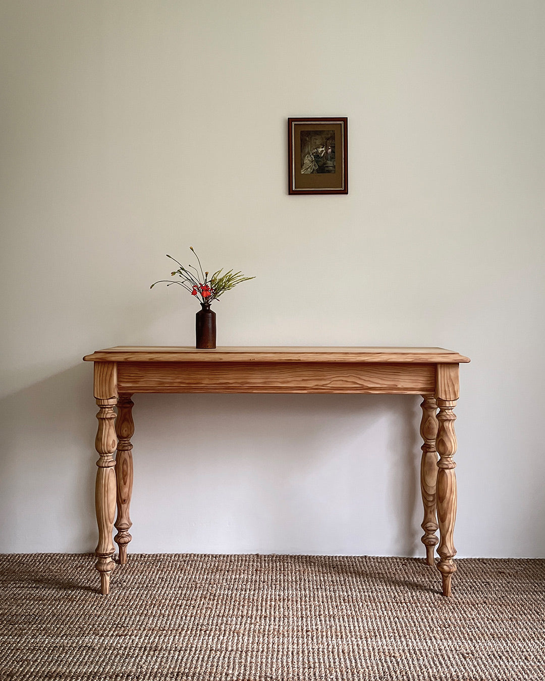 Pine console table