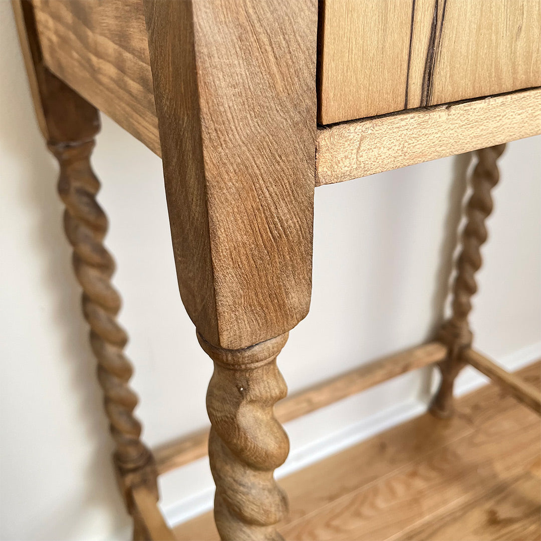 Barley twisted legs console