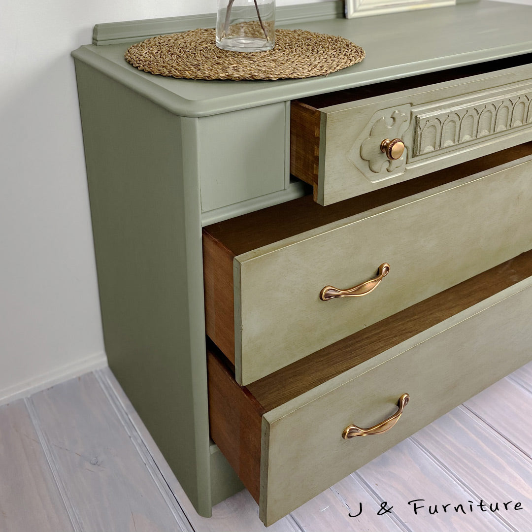 Sage chest of drawers