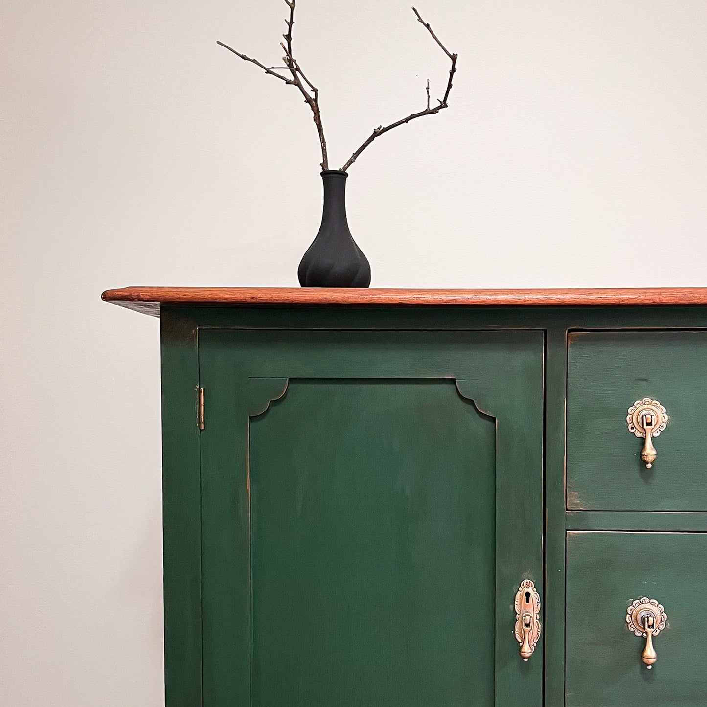Vintage green sideboard
