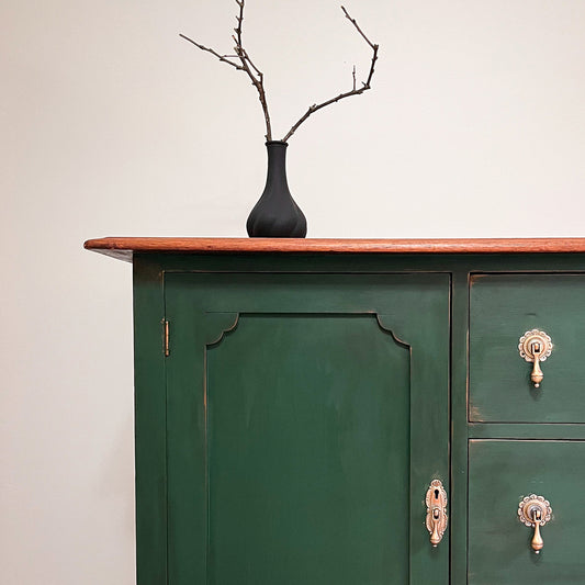 Vintage green sideboard