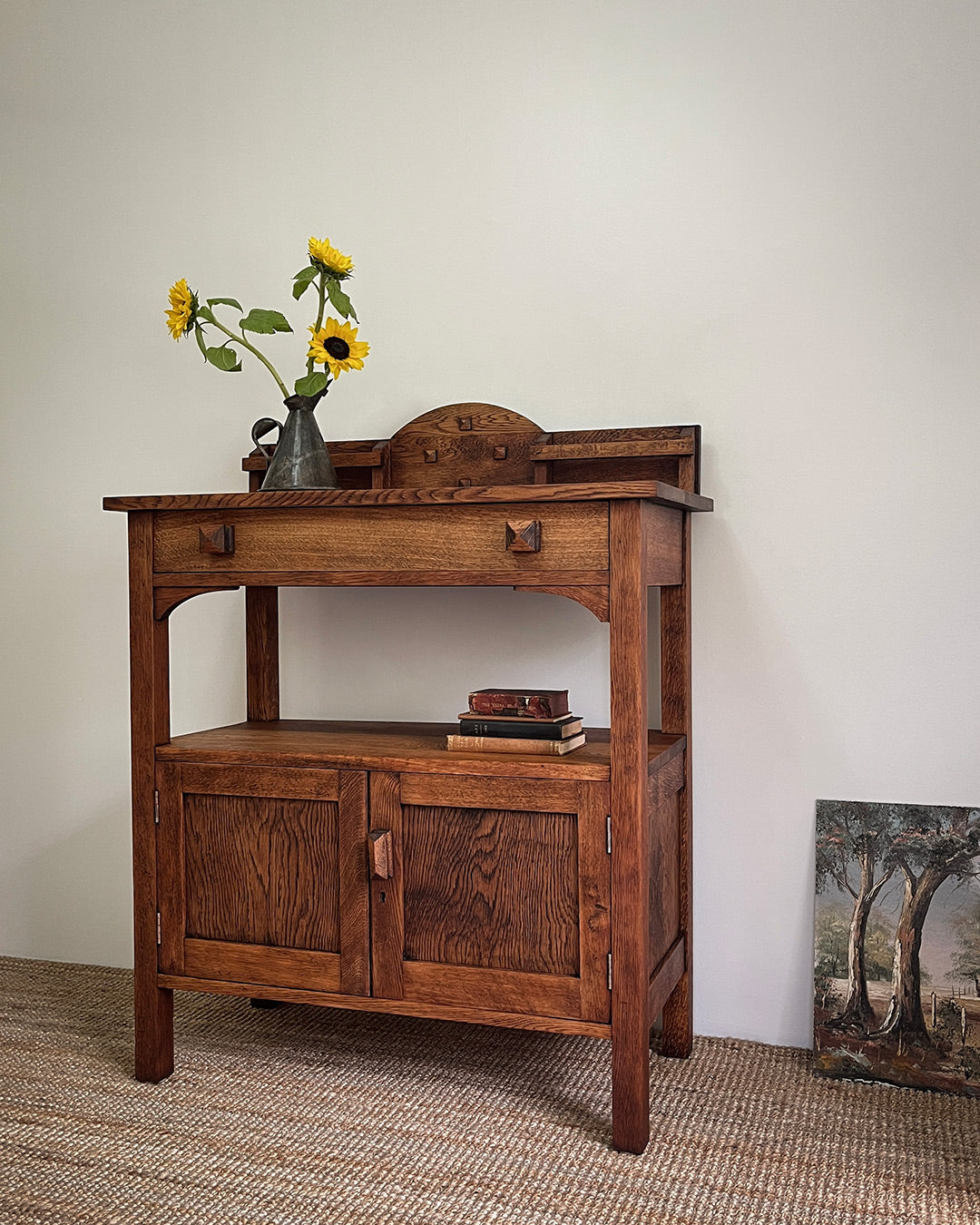 Oak Hall Cabinet Restoration