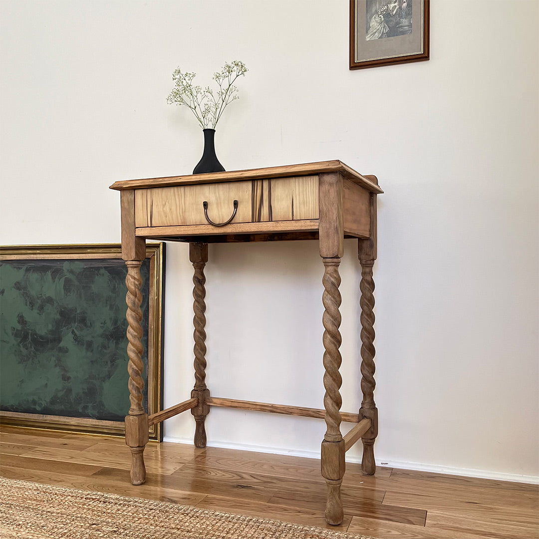 Barley twisted legs console