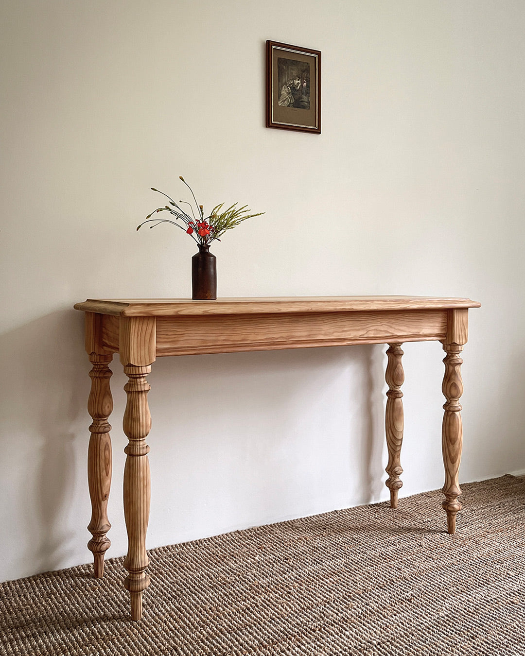 Pine console table