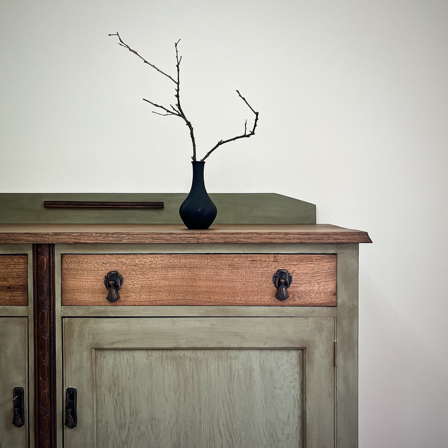 Antique sage buffet