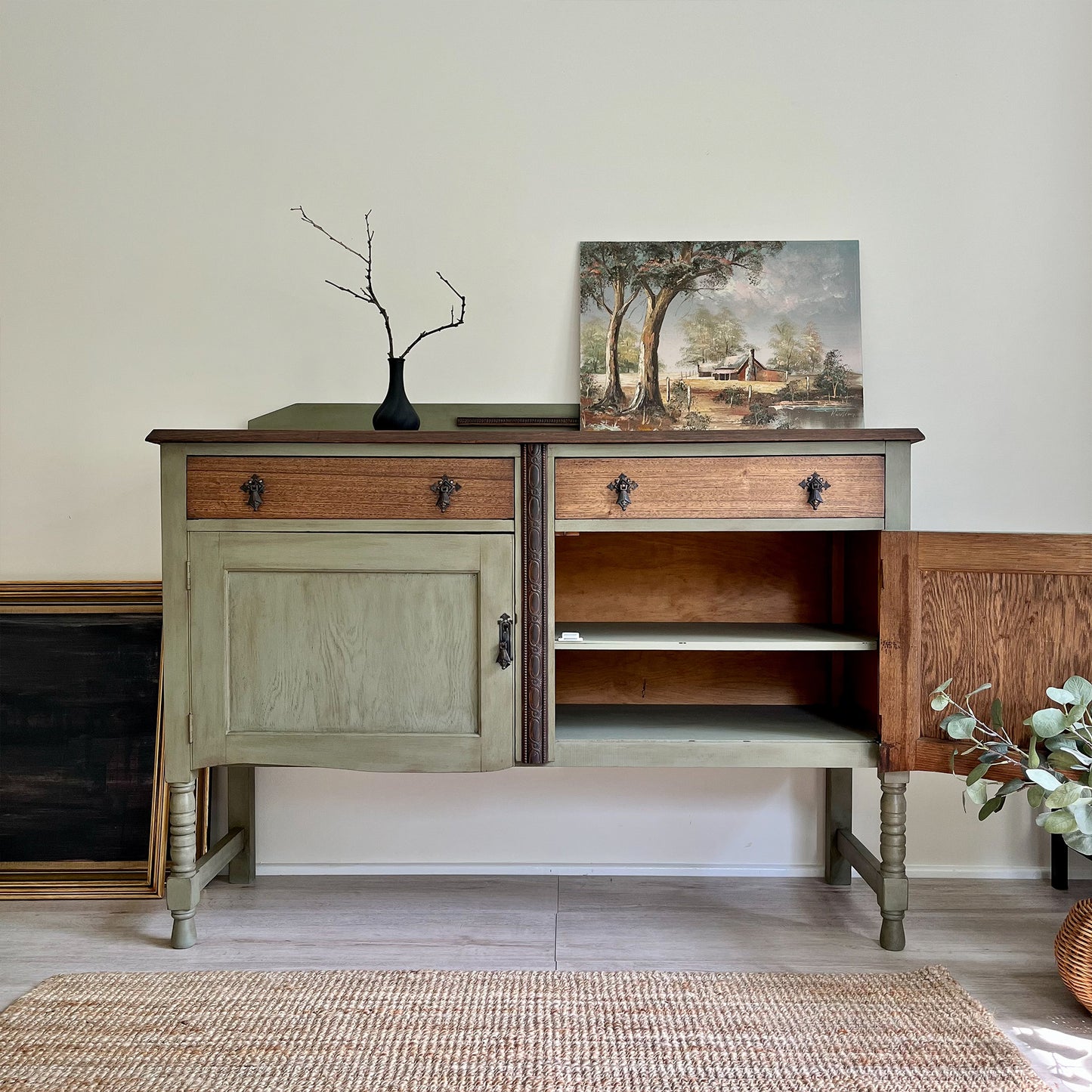 Antique Sage Buffet