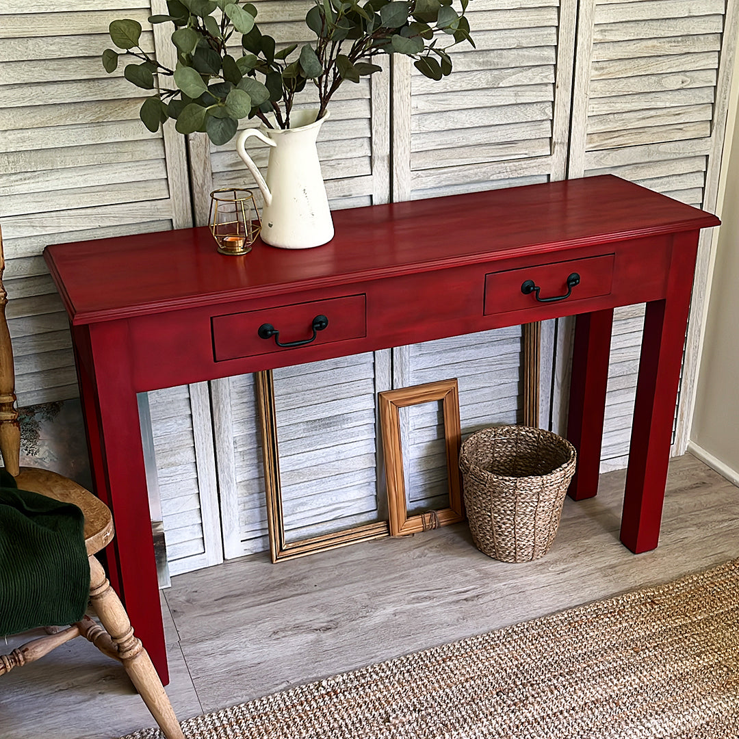 Rouge hallway table
