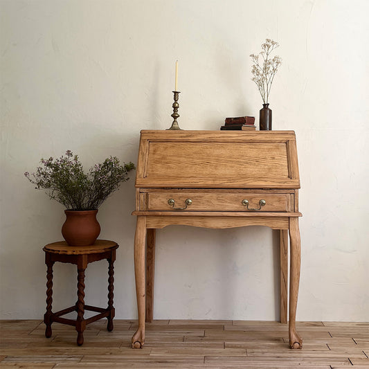 English oak writing desk