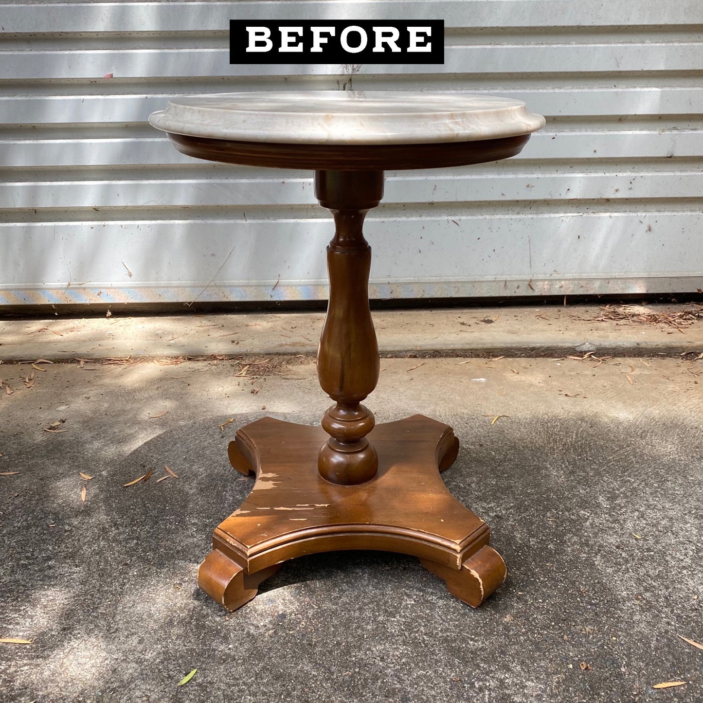 Marble side table