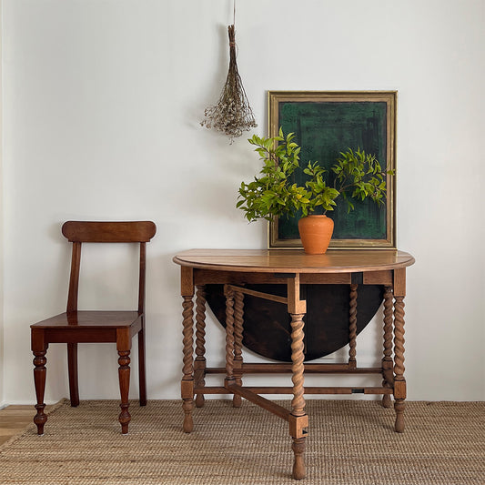 English Oak Gateway Leg Table