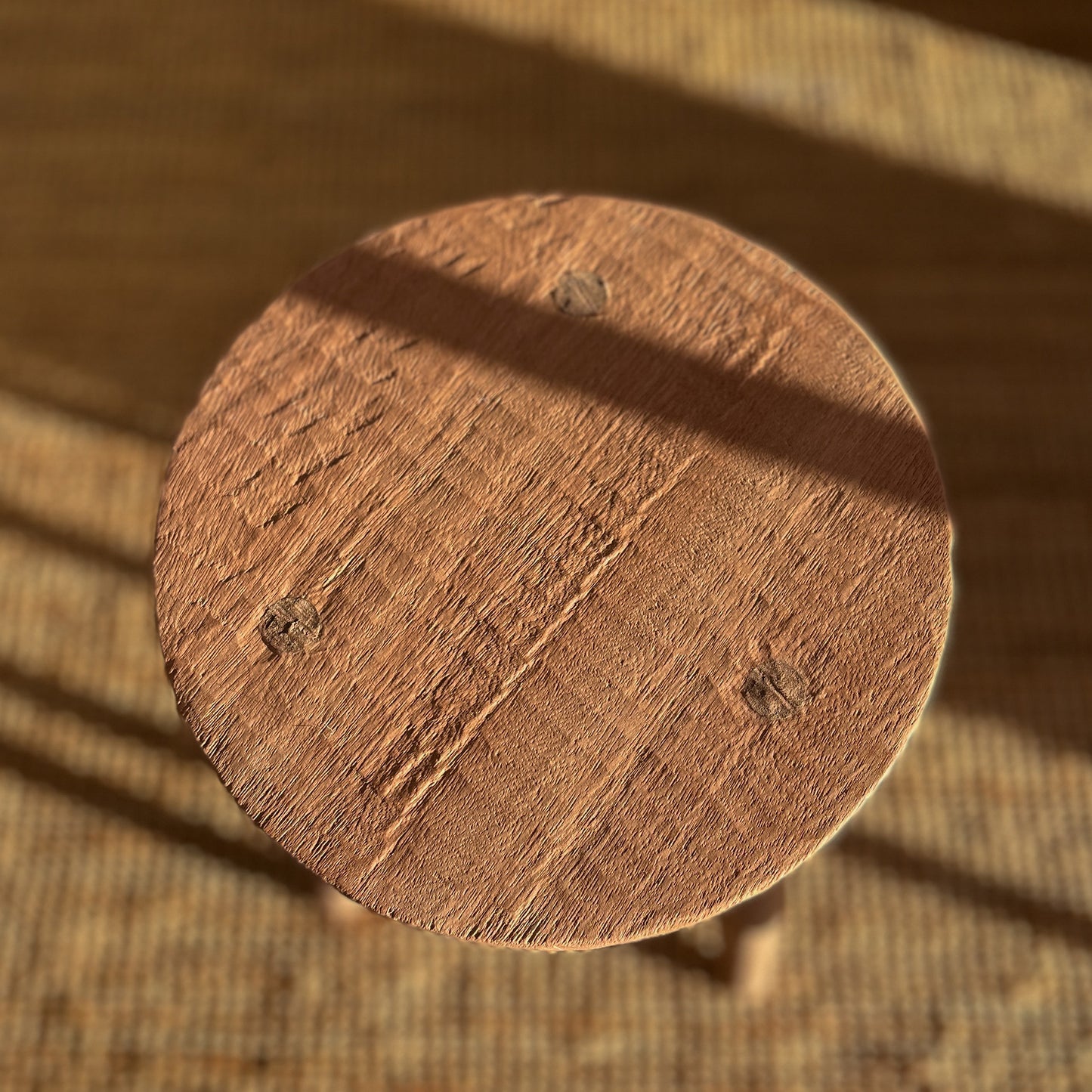 Bobbin High Stool - Raw finish