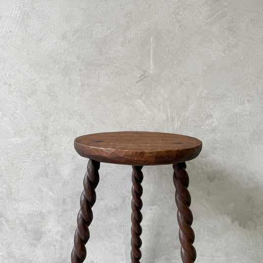Round Barley Twist Stool
