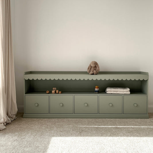 Large Cherry Bookshelf - 2M long