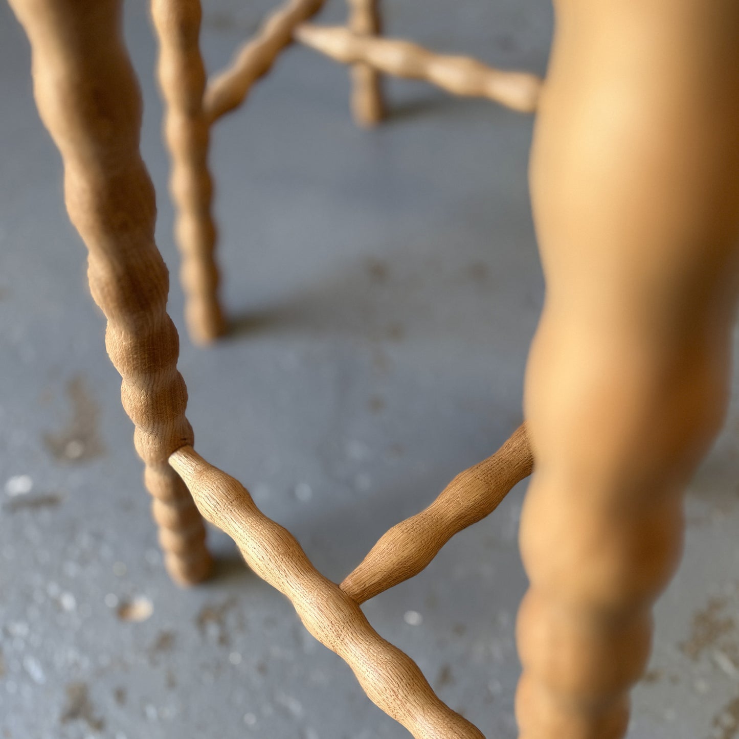 Bobbin Bar Stools - Oak
