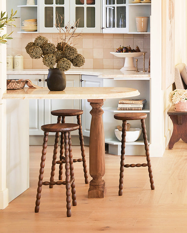 handmade bobbin bar stool solid timber sydney kitchen