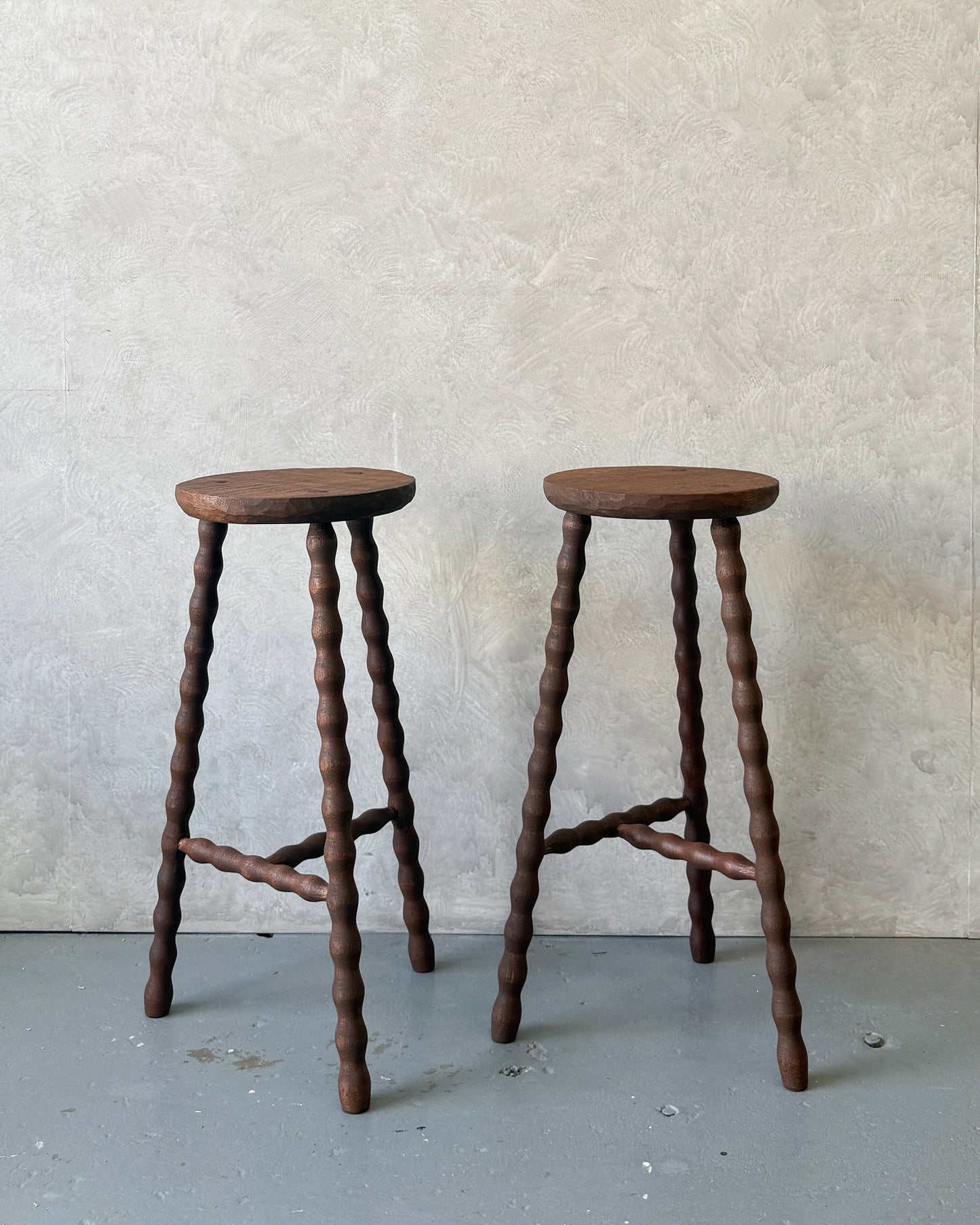 handmade bobbin bar stool solid timber sydney kitchen
