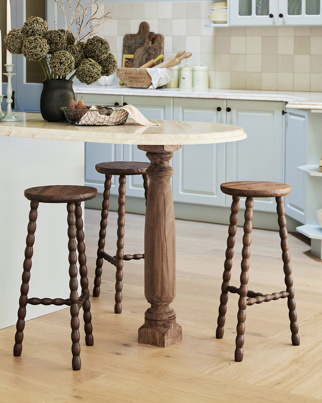 handmade bobbin bar stool solid timber sydney kitchen