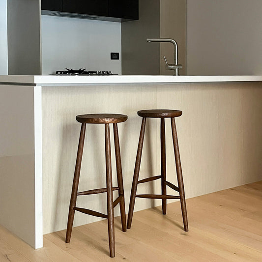 solid timber monday bar stools kitchen seating