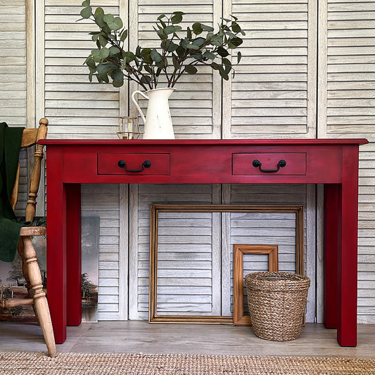 Rouge hallway table