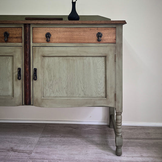 Antique sage buffet
