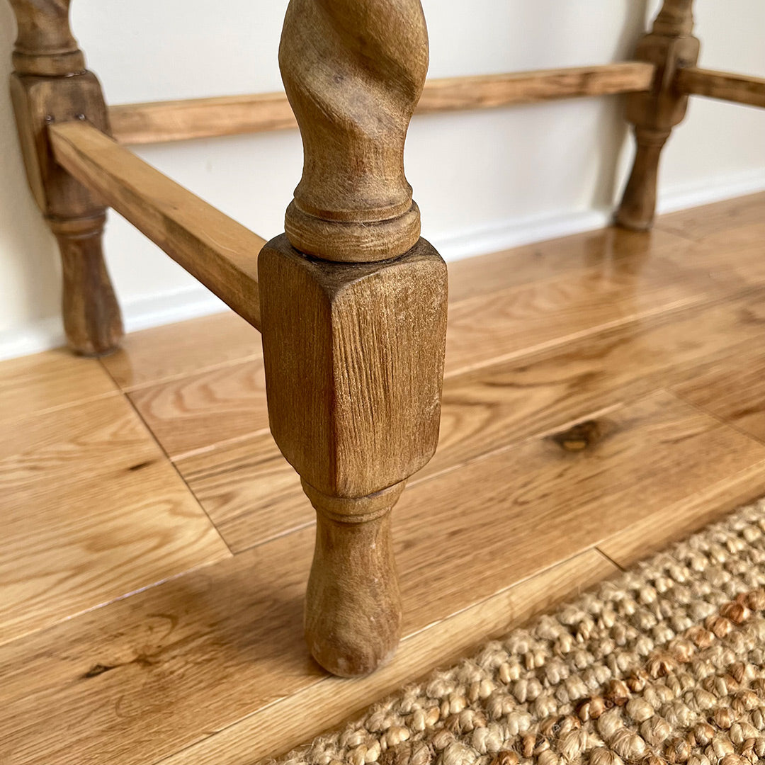 Barley twisted legs console