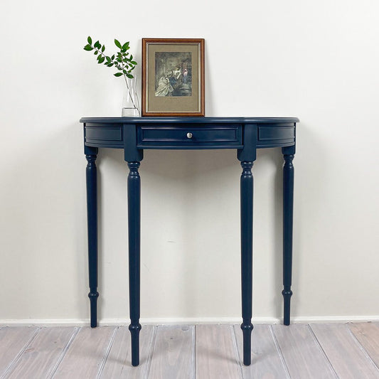 Semi round console table