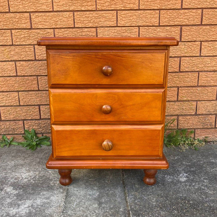 Navy bedside table